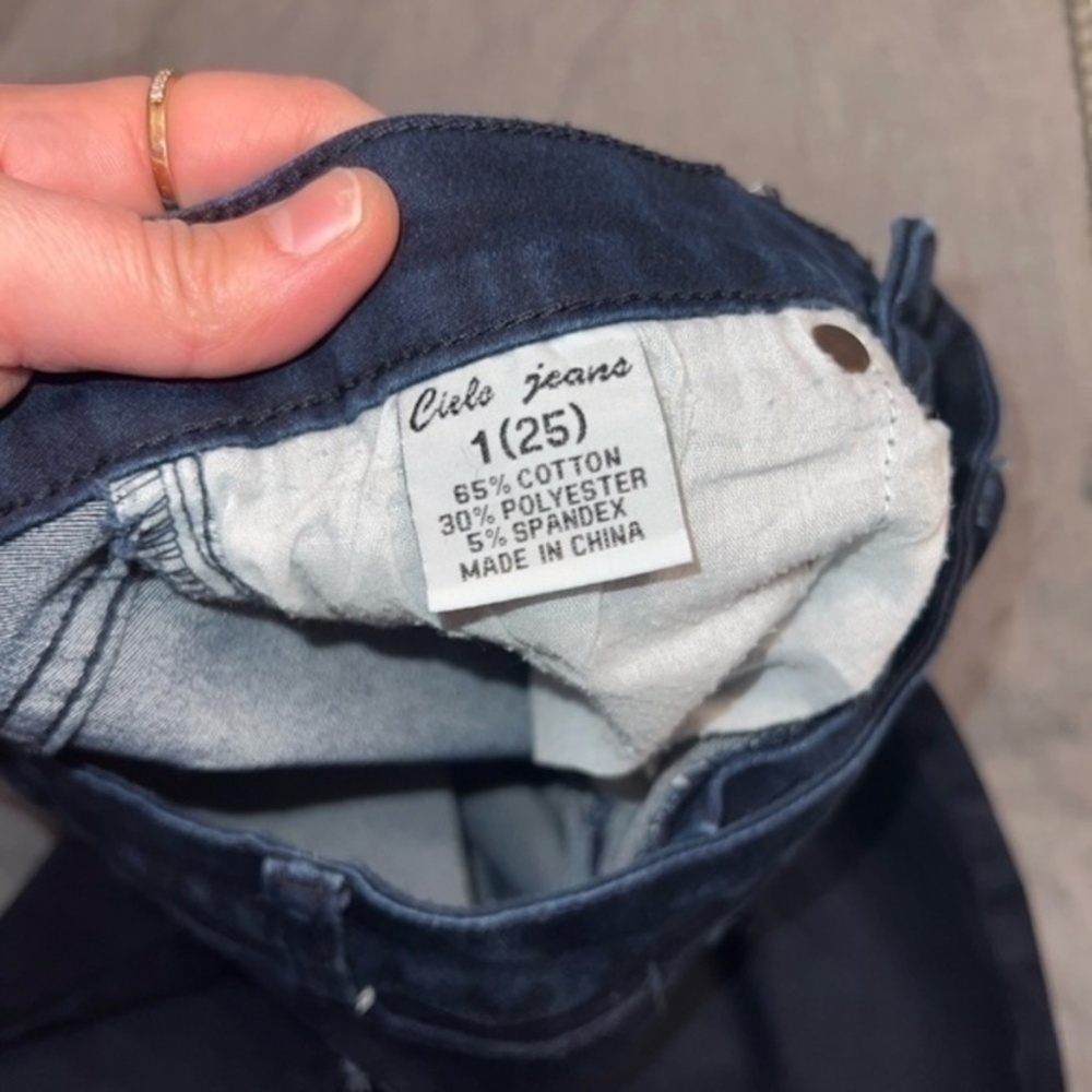Cielo jeans USA 1 navy blue stretchy skinny W25 - Picture 3 of 7